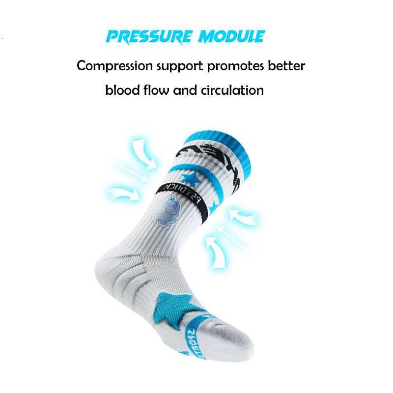 Professional Sport Socks for Men Women Compression Support Non Slip High Cut Basketball Socks Moisture Absorption Socks Y251024