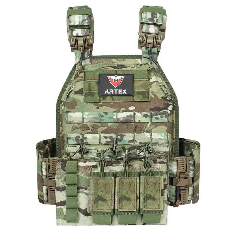 Camouflage Mol Tactic Vest Personal Protective Tactical Gear Ballistic Plate Carrier Tactical Vest quick rease Armor Vest Y251022