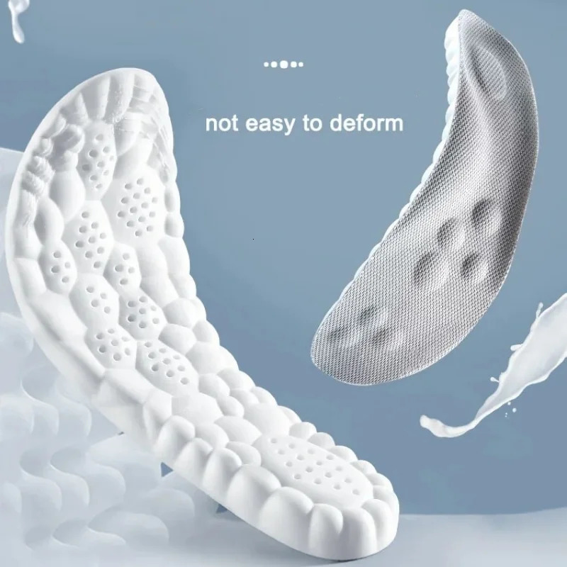 1 Pair Soft 4D Massage Arch Support Insoles Latex Sports Pads For Running Basket Shoes Sole Orthopedic Inserts Unisex251020