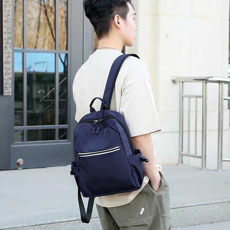 Mens Mini Backpacks Oxford Cloth Laptop Backpack for Men 2025 Small Business Man School Travel Waterproof Student Male Rucksack W251025