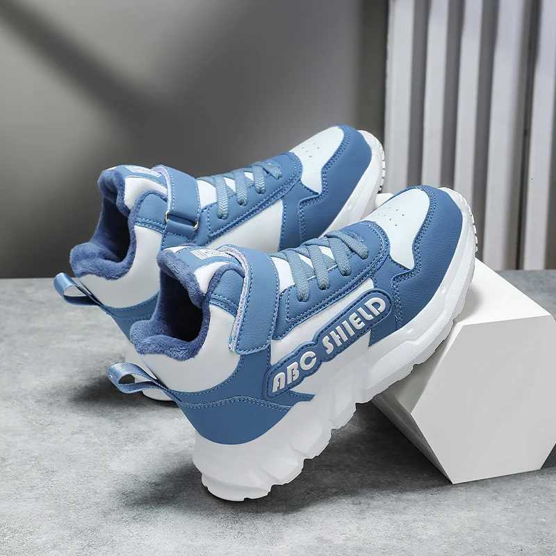 Autumn Winter Children Shoes Boys High Top Sneaker Warm Plush Kids Cotton Shoes Casual Sports Daily Boys Sneaker 4 To 12 YearsT251025