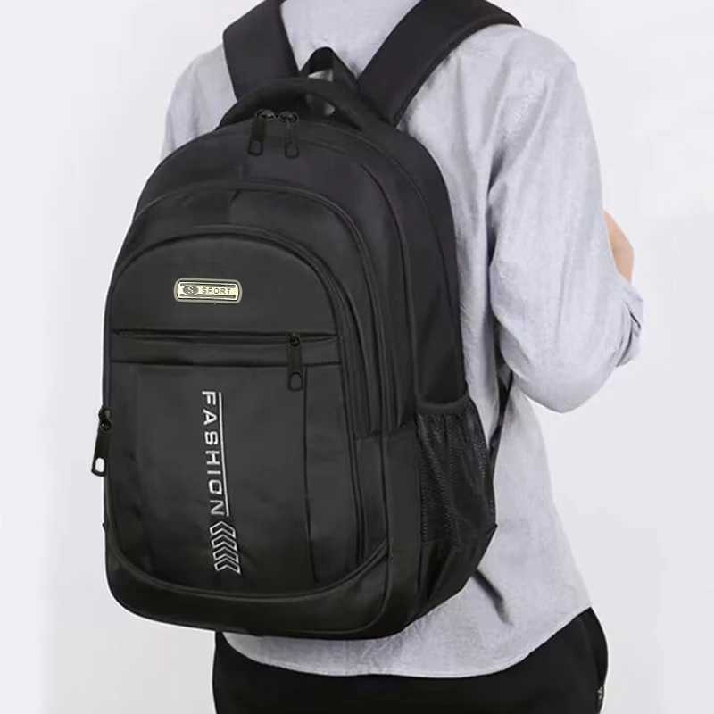Neutral style mens and womens new doubleshoulder bag made of nylon Oxford cloth fashionable colormatching travel backpack W251025
