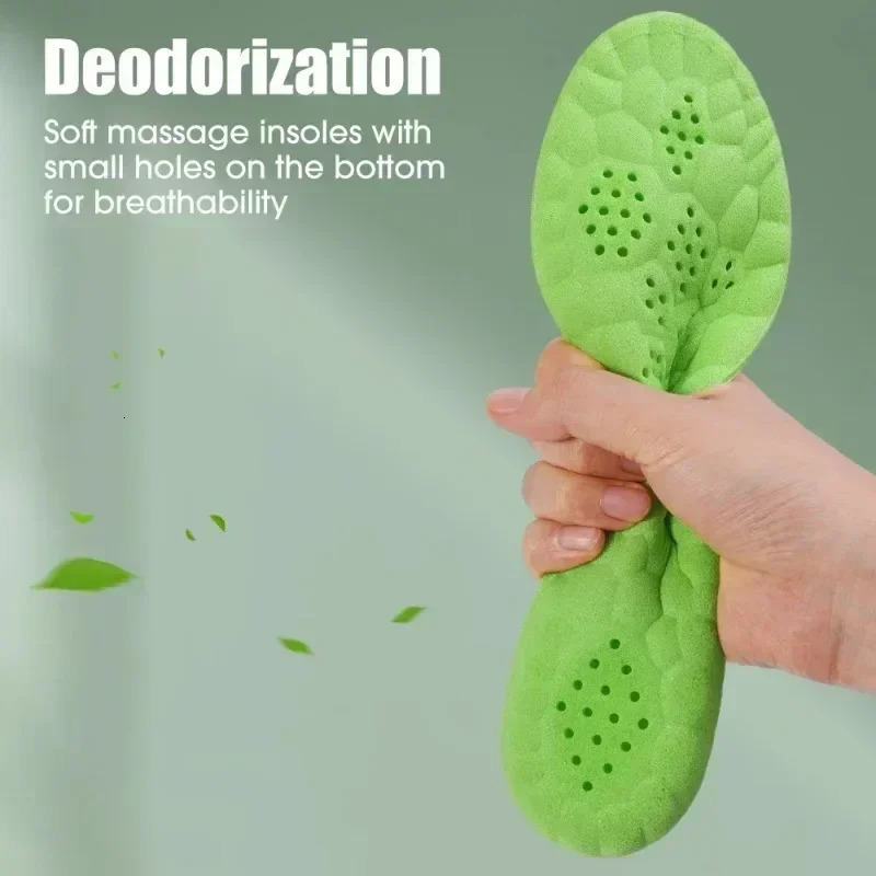 4D Soft Sport Insoles for Men Women High Elasticity Insole Running Shoes Pad Deodorant Orthopedic Arch Support Insert Cushion251020