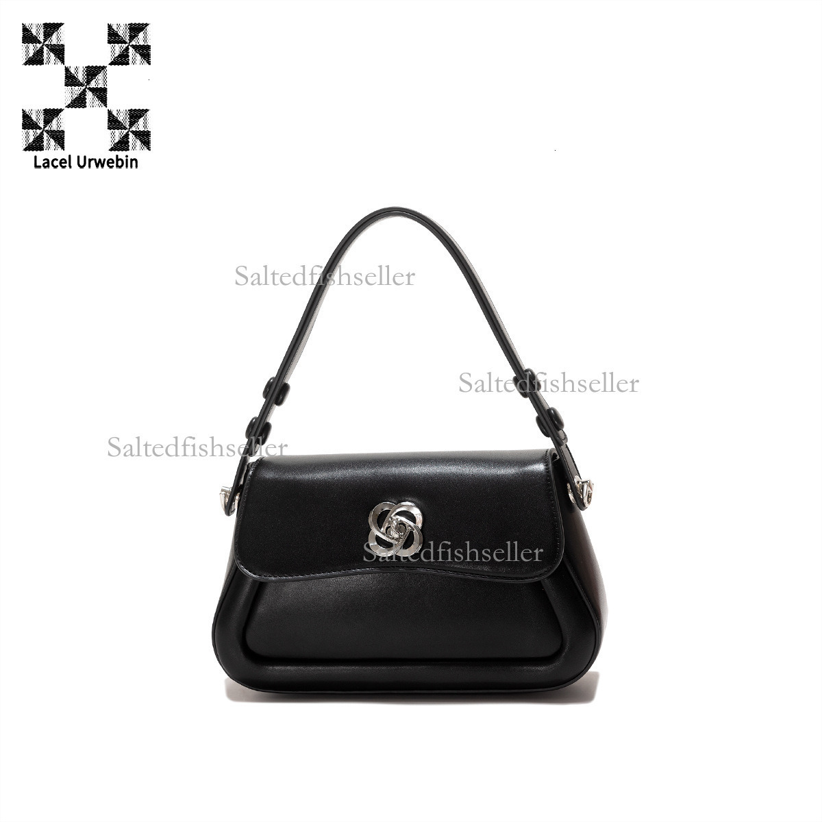 Lacel Urwebin Designer Autumn/winter New Women's Handbag Fashion Metal Flip Up Three Dimensional Commuter Shoulder Cross Shoulder Small Square Ba