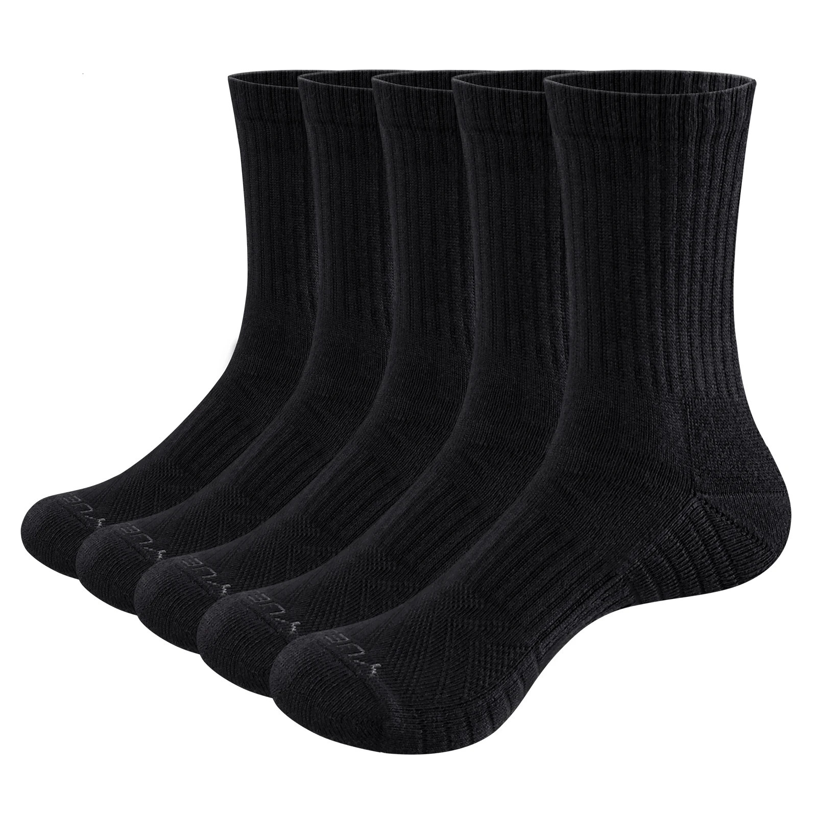 YUEDGE Men Thick Breathable Cotton Cushion Crew Outdoor Sports Hiking Trekking Socks Work Boot Socks For Men 3746 EU 251023