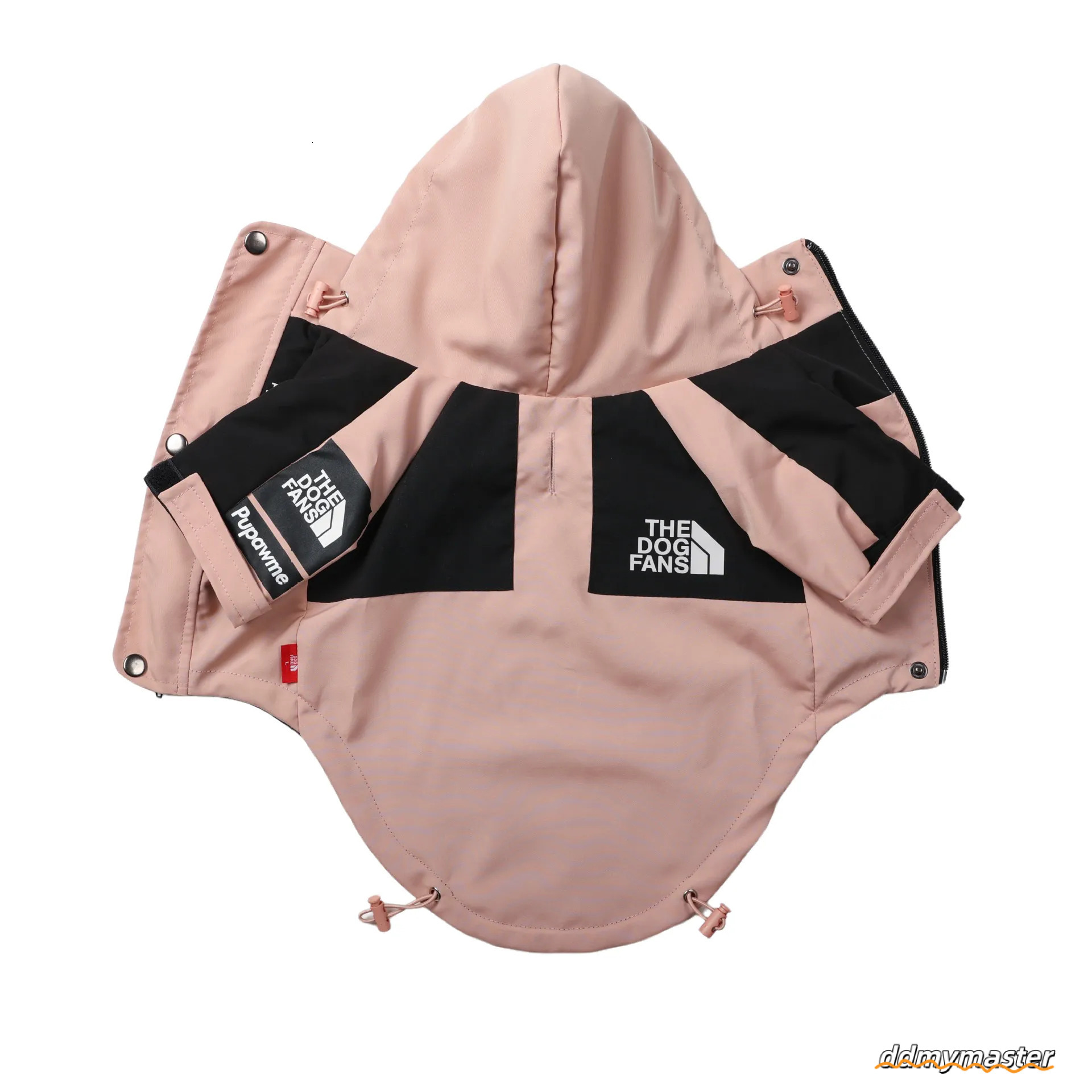 Outdoor Jacket, Warm Coat For Small To Large Dogs, Pink Black Color Dog Hooded Jacket With Leash Hole, Waterproof Windproof Pet Snow Jacket 5Xl A304 D