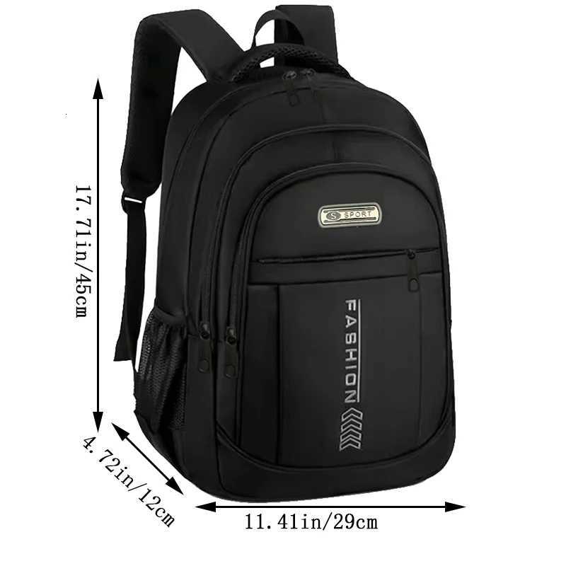 Neutral style mens and womens new doubleshoulder bag made of nylon Oxford cloth fashionable colormatching travel backpack W251025