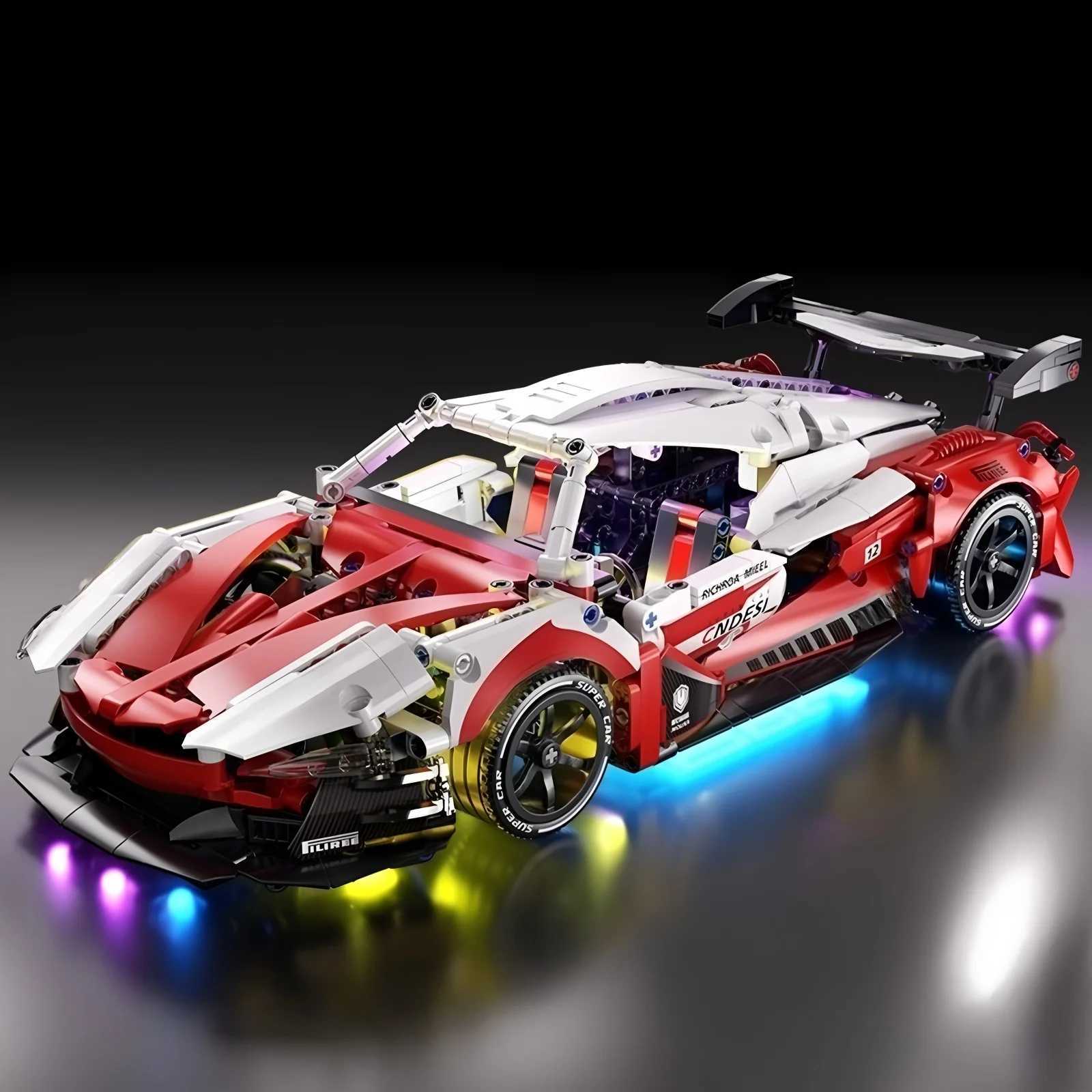 Racing building block toys racing model building blocks 114 DIY sports car building block puzzles childrens gifts C251023