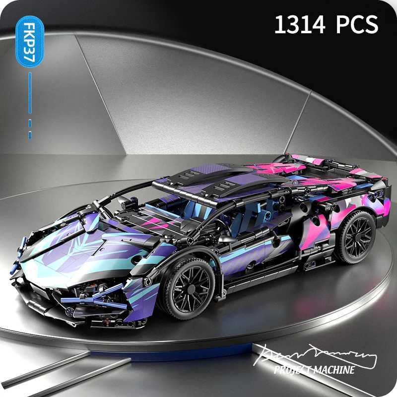 1314Pcs MOC City Technical Racing Sport Car Model Building Blocks Vehical Hypercar Racing Car Model Toys Kid Adult Boys Gift C251023