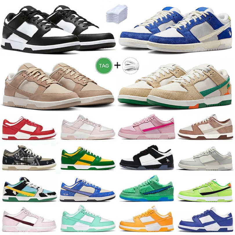 Designer Sneakers shoes for men women flat low Platform Sandrift Jarritos Panda White Black Gardenia Triple Pink UNC Medium Olive GAI mens trainer Jogging Walking