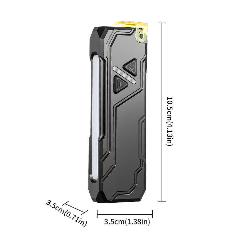 New RGB Color Changing Multifunctional EDC Strong Light Flashlight USB Charging with Magnet Pen Clip Strong Light Atmosphere W251025