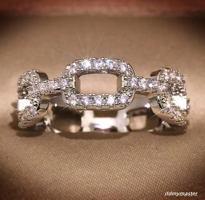 Sterling Sier CZ Ring Set - Elegant Cubic Zirconia Wedding Band For Women And Men Ddmymaster