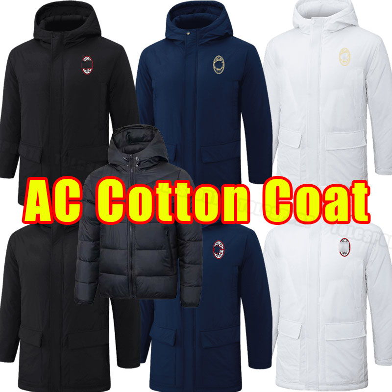 AC Milanss Cotton-Padded Hooded Jacket IBRAHIMOVIC soccer Tracksuits GIROUD R. LEAO BENNACER KESSIE ROMAGNOLI CALHANOGLU TONALI REBIC 2025 2026 long sleeve coat