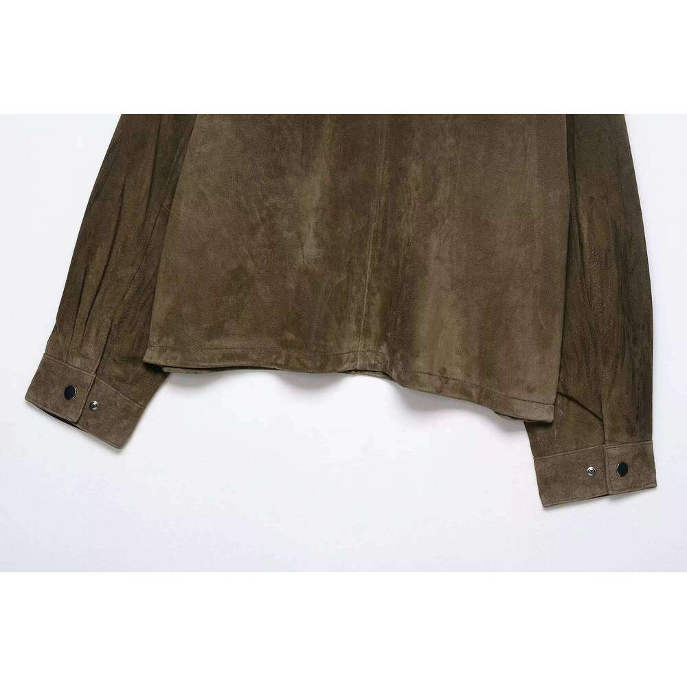 Autumn New Product European And American Style Fashion Women S Wear Pure Leather Pilot Jacket Coat