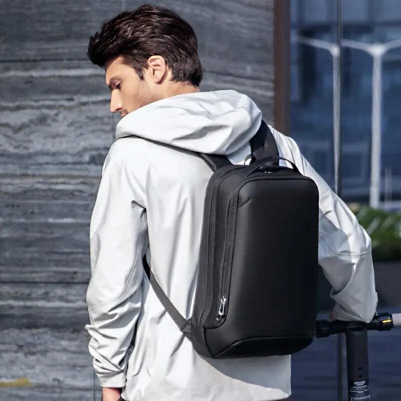 MARK RYDEN Slim Laptop Backpack for Men Business Minimalist Backpack YKK Zipper Scratch Resistant With USB W251025