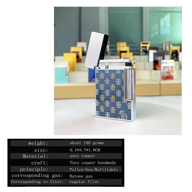 New Commemorative Edition Lighter Single And Double Flame Flat Tone Natural Paint R L2 Series 19002 High-Quality