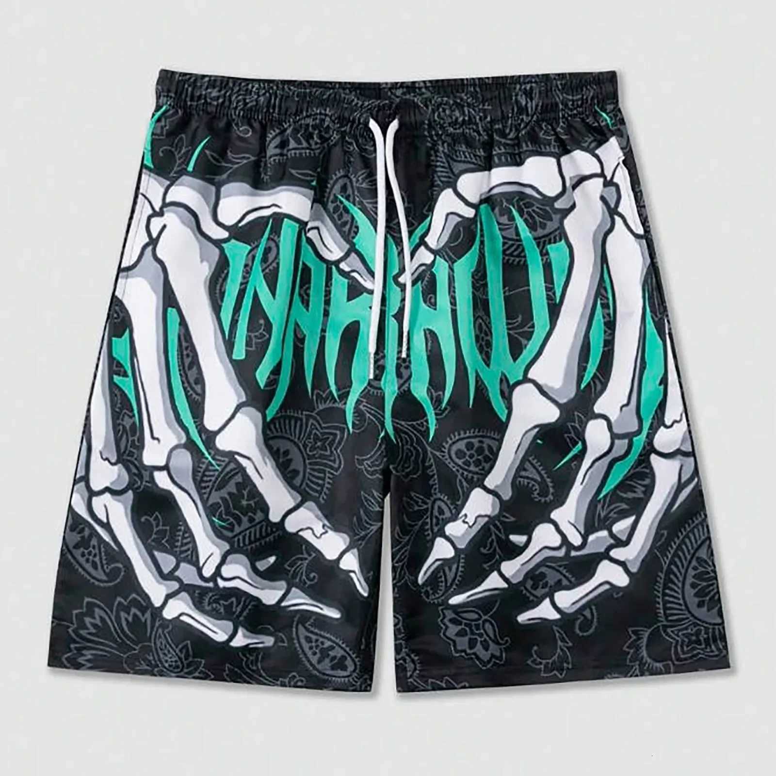Mens summer skeleton shorts plus size casual mens thin sports running shorts mens jogging sportswear fitness sweatpantsXJ251025
