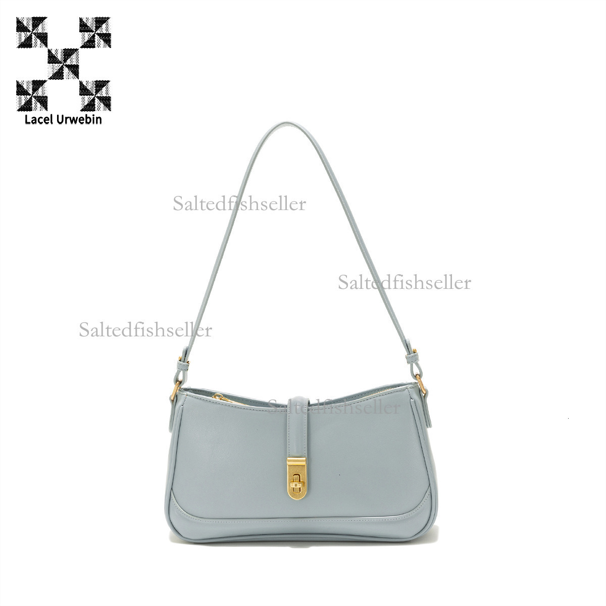 Lacel Urwebin Designer Spring And Summer New Women's Handbag Niche High-end Belt Metal Buckle Retro Single Shoulder Armpit Bag Fashion Versatile 
