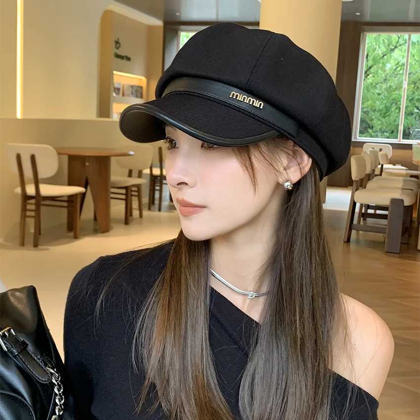 Solid Color Wen Octagonal Newsboy C Autumn Winter Corduroy Beret Hat Casual Ladies Painter Tour Cs Y251025