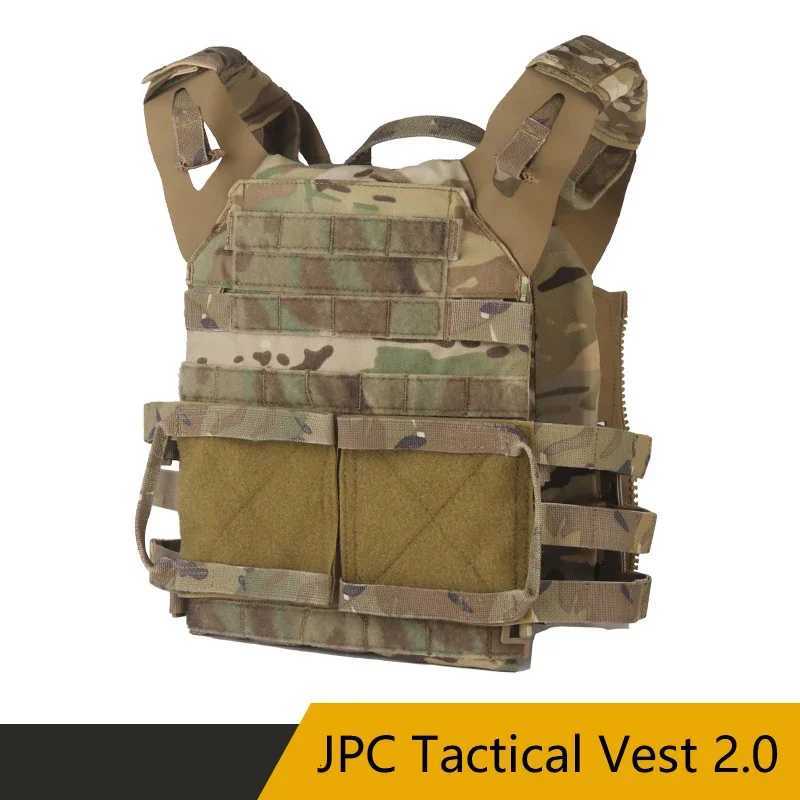 Sport Vest Men JPC20 Breathab Adjustab Quick Rease Airsoft Vest Nylon Hunting Carrier for Outdoor Paintball Training Y251022