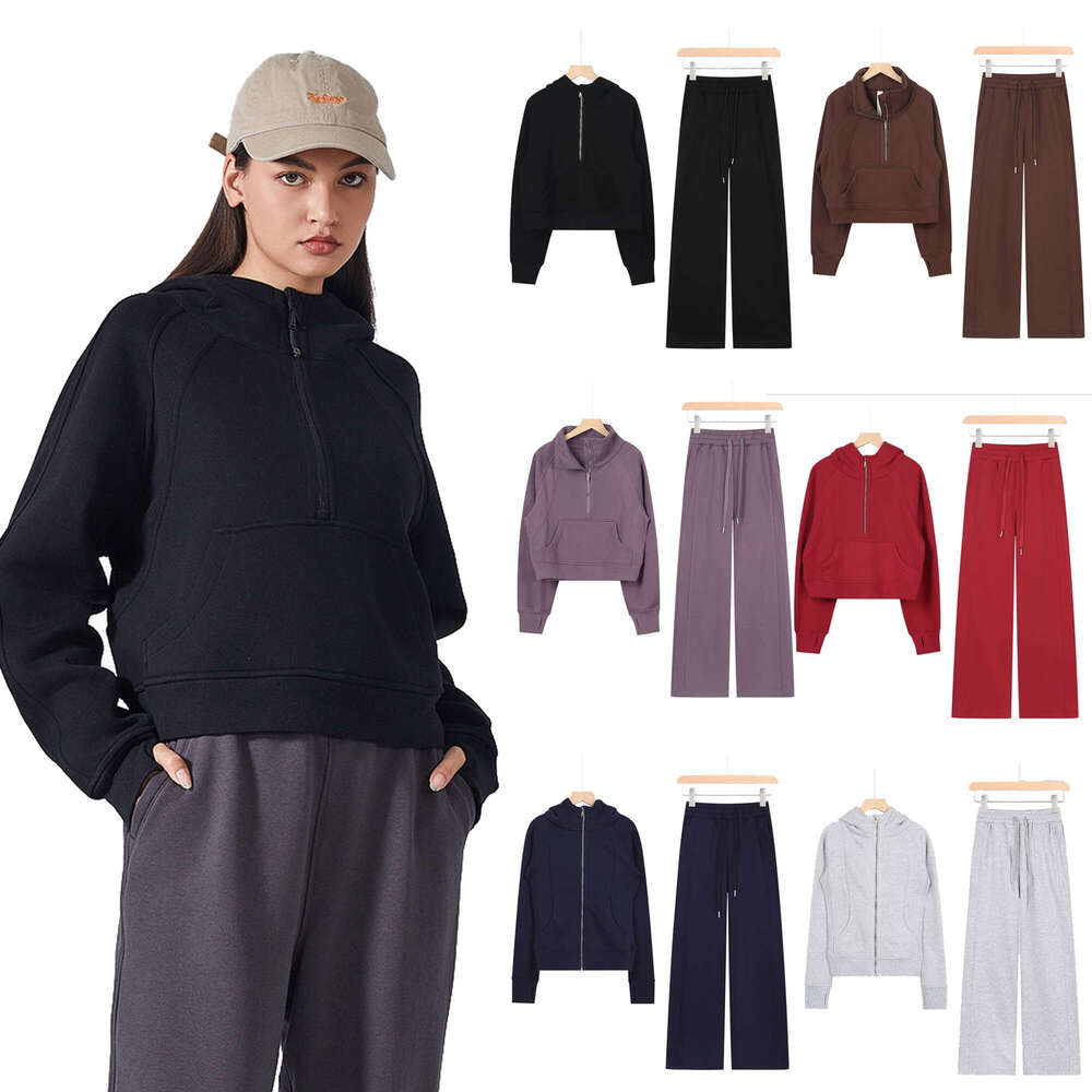Bestselling scuba hoodie defined jacket luluity lemonism set workout set designer sweatshirt women pants womens sweatshirt clothes sweater woman jacket scuba set