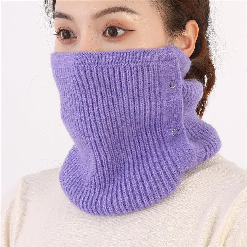 Instant Face Cover Plain Neckerchief For Women Detachable Pullover Scarf Neckcover Ooutdoor Windproof Warm Collar 251020