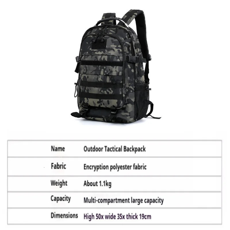 Large Capacity Hiking Backpack Multiple Compartments for Outdoor Adventures Camping and Traveling Travel Backpack 251021