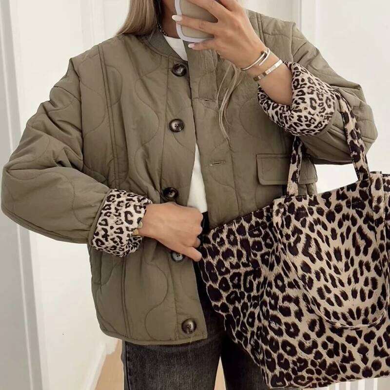 Bombers Women's Parkas Armygreen Outwear Casual Loose Long Sleeve Coat Solid With Button Inszart 2024 Warm Jackets