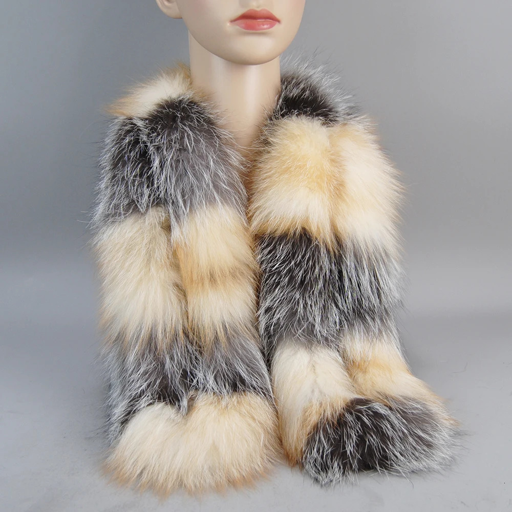 Winter Warm Soft Knitted Real Fox Fur Neckerchief Quality Natural Fox Fur Ring Scarves Style Women Real Fox Fur Scarf Girls 251020