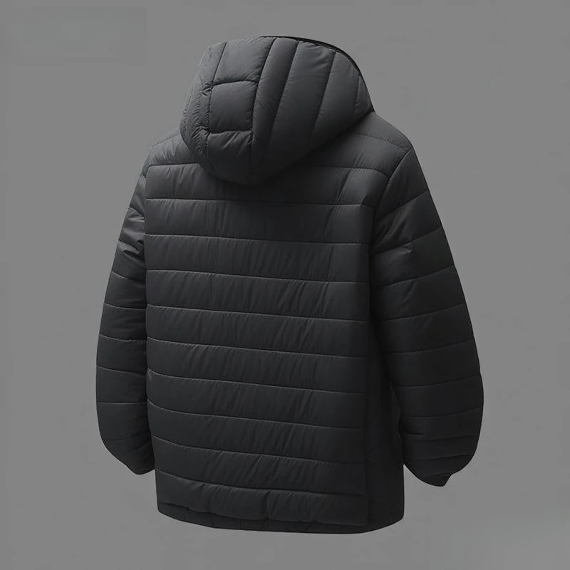 Winter FleeceLined Thickened Cotton Coat BusinessCasual Windproof Warm Lightweight Fashionable Hooded Jacket Sports 251015