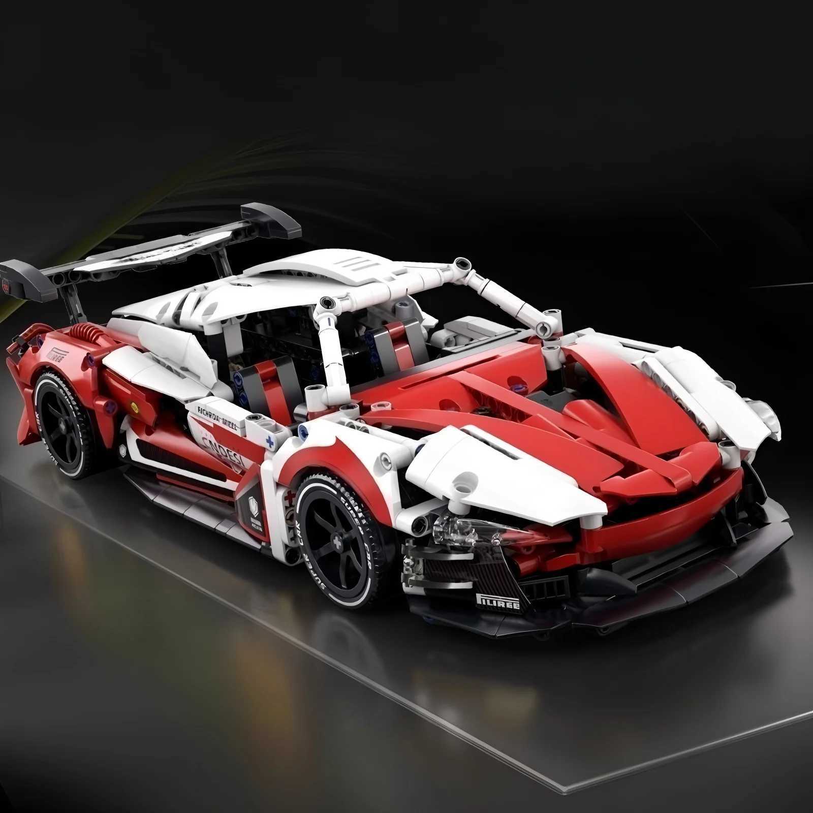 Racing building block toys racing model building blocks 114 DIY sports car building block puzzles childrens gifts C251023