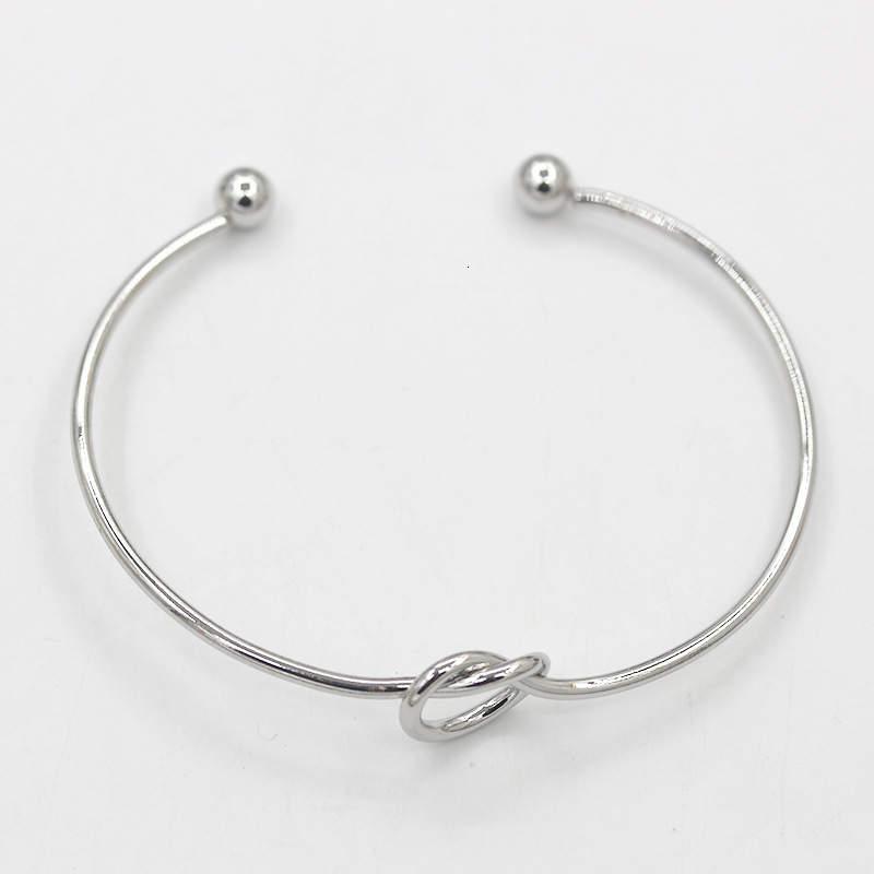 Korean Fashion Simple Versatile Knot Open DIY Men's Women's Bracelet Yiwu Product