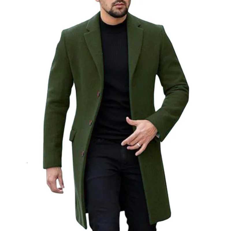 New Woolen Mens Coat Japanese and Korean Singlebreasted Cardigan Woolen Jackets for MenT251025