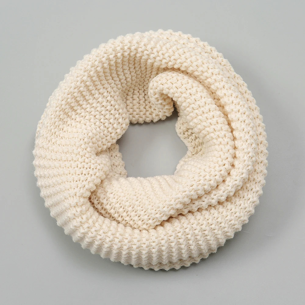 Chunky Circle Knitted Scarf for Women Snood Scarf Ring Acrylic Solid Neckerchief Warm Thick Winter Fashion 251020