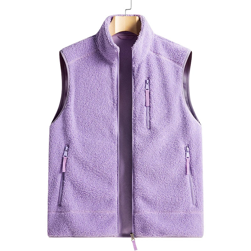 Male Warm Cotton Waistcoat Lamb Cashmere Men Fleece Vest Autumn Jackets Thick Vests Man Classic Outdoor Sleeveless Coats Vests 251020