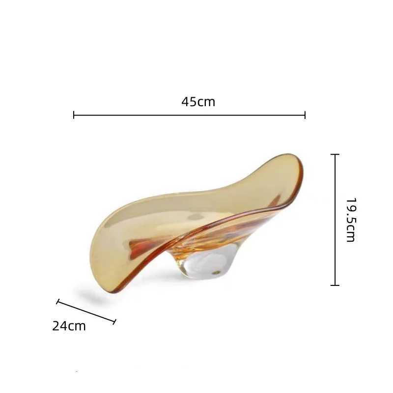 Geetric Bowl Fruit Platter Tray Desktop Storage Container Household Ornaments Transparent Tray He Decoration Y251025