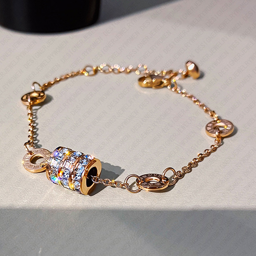 Designer Bracelet Bracelet for Women Slim Waist Bracelets Roman Numeral Bangle Pendant Bangles Luxury Jewlery Designer for Women Elegant Timeless Gift