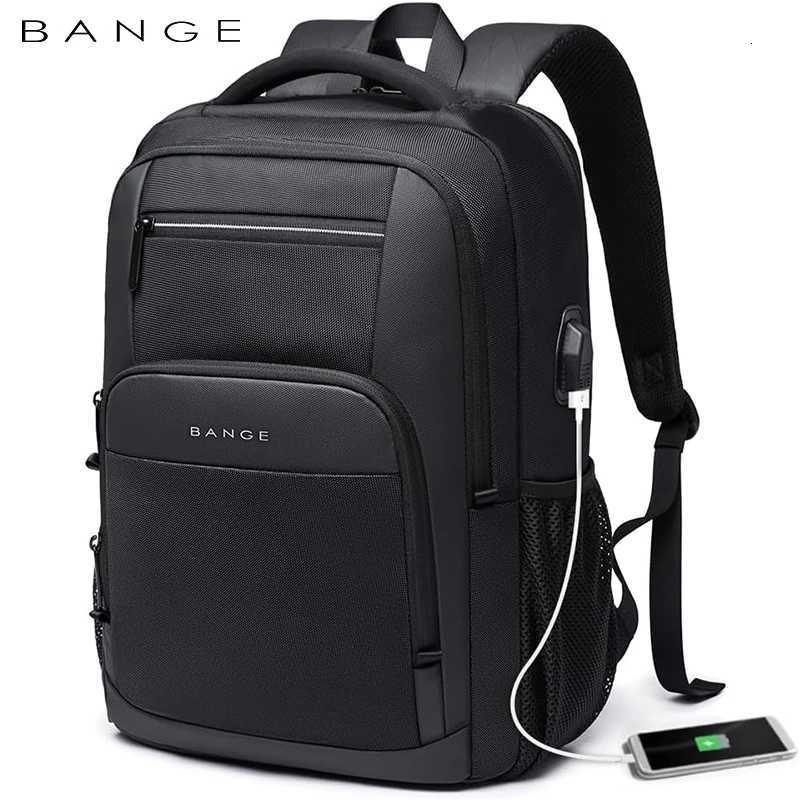 BANGE Travel Waterproof Backpack with USB Charging Port Fit 156 Inch Laptop Backpacks for Men and Women Teenager School Bags W251025