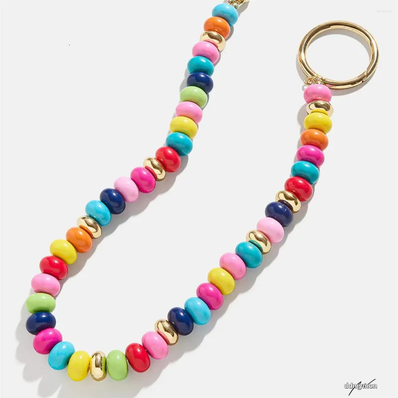 Colorful Hand Woven Keychain: Bohemian Bag Hanging Pendant With Bead Accents, DIY Accessories Ddmymon