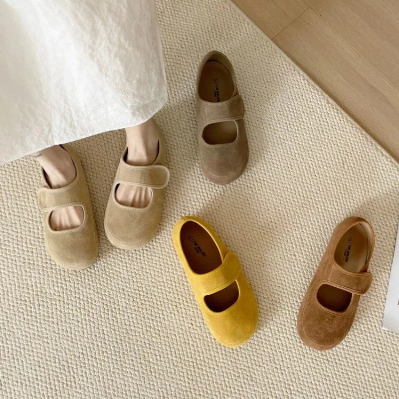 Retro Soft Bottom round Head Mary Jane Shoes Womens Spring Casual Japanese Sle Gentle Wind Bean Shoes 251023