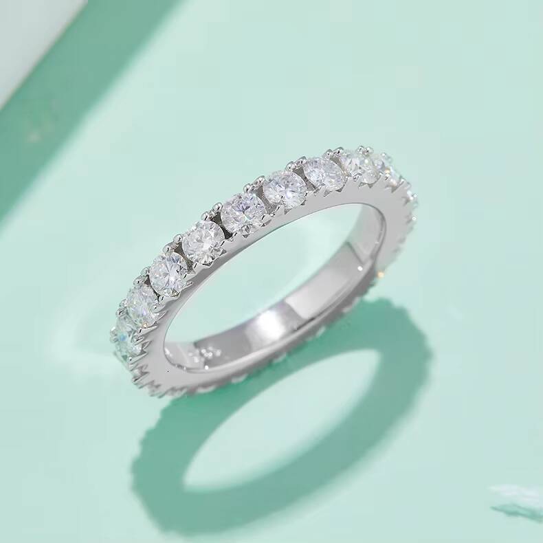 Factory Direct Selling for Womens 15mm Moissanite Fine Luxury Rings Trendy Fashion Jewelry Gift