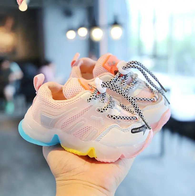 Baby Led Light Up Shoes Girls Breathable Glowing Sneakers Boys Antislippery Sneakers Children Luminous Casual ShoesT251025