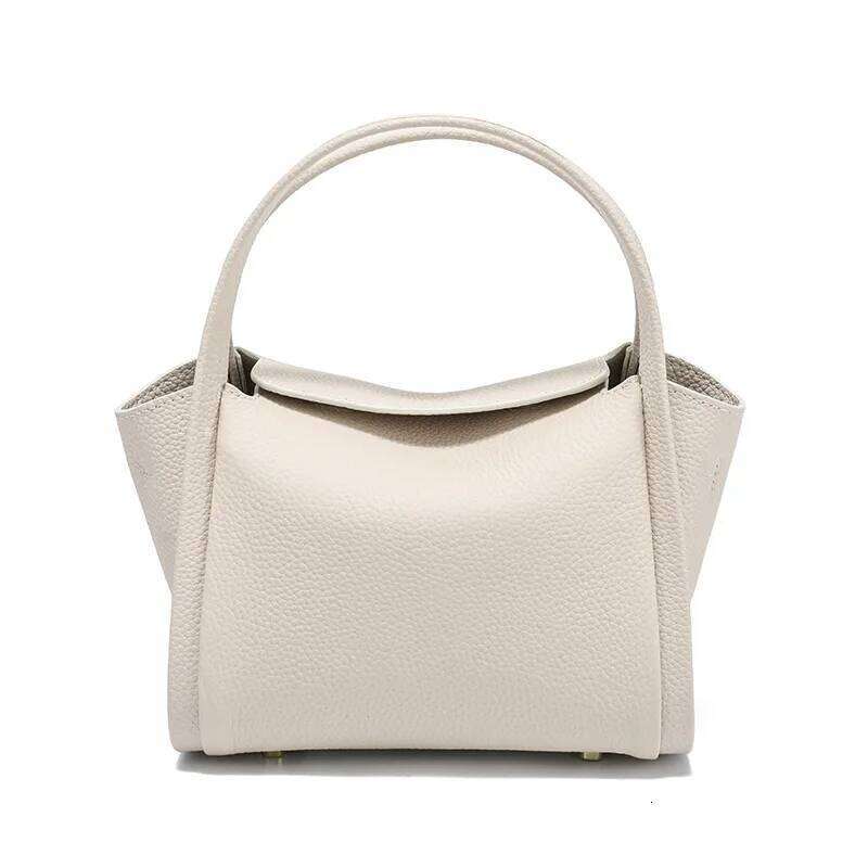 Genuine Leather Women's Small Work Handbag Girls Summer Phone Elegant Shoulder Bag Cowhide Famous Brand Composite Crossbody Bags 1025