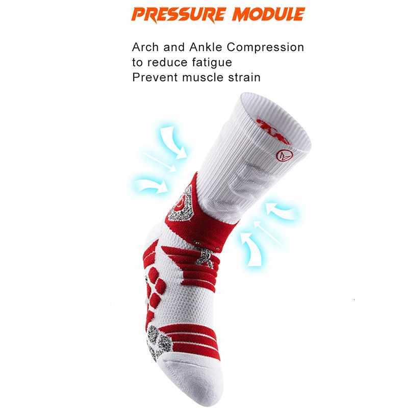 Professional AntiSlip Thickened Towel Bottom Basketball Socks Crew Length Compression Sports Footwear for Optimal Performance Y251024