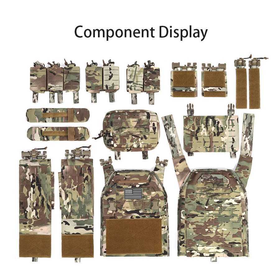 Outdoor multifunctional laser quick rease hunting vest shoulder and waist quick rease accories reinforced rib design Y251022
