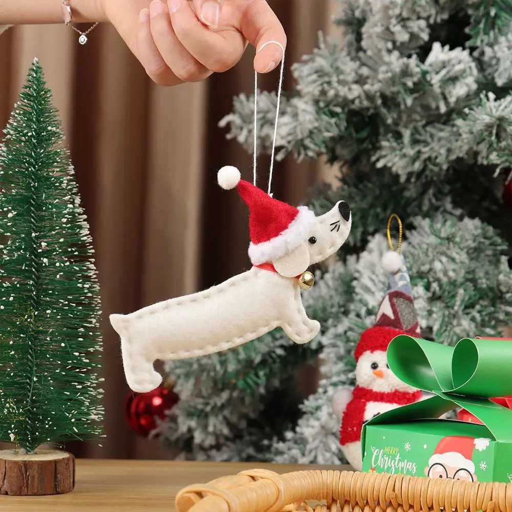 Gift Party Supplies Hang Decorations Ornaments Xmas Pendant Dachshund Dog Christmas Tree Accessories C251024