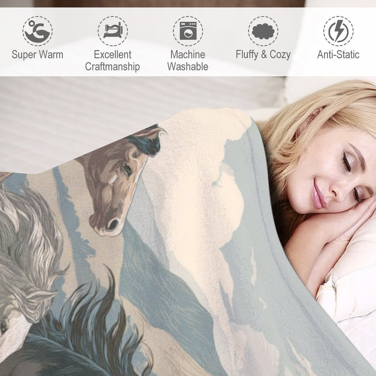 H Designer Horse blanket blanket throw cashmere vibration blanket copert Home Travel Throw Summer Air Conditioner Beach home bedding blankets throws H
