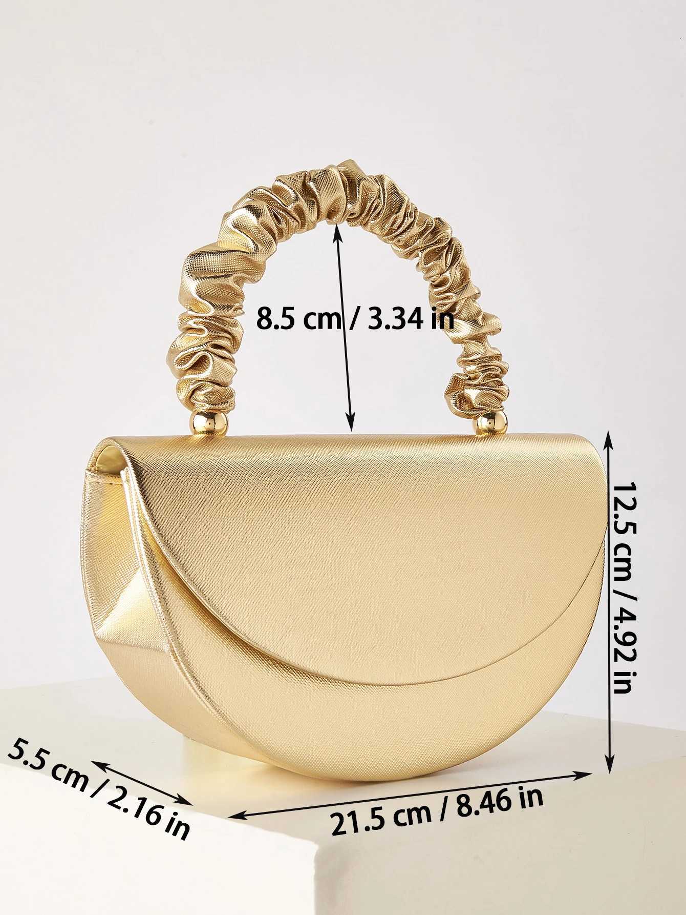 Beautiful and shiny pleated clutches and evening bags bridal wedding clutches are suitable for attending banquets and parties Z251024