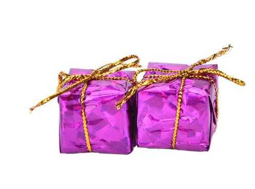 Christmas Mini Box Ornaments Foam Gift Box Color Candy Box Xmas Tree Hanging Pendant New Year Party Christmas Decoration C251024