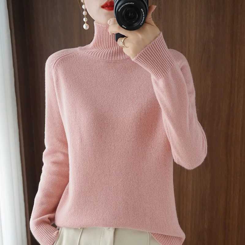 Casual Autumn Winter Women Sweaters Turtleneck Long Sleeve Thick Warm Pullovers Fashion Korean Knitwears Basic Jumpers 2025T251025